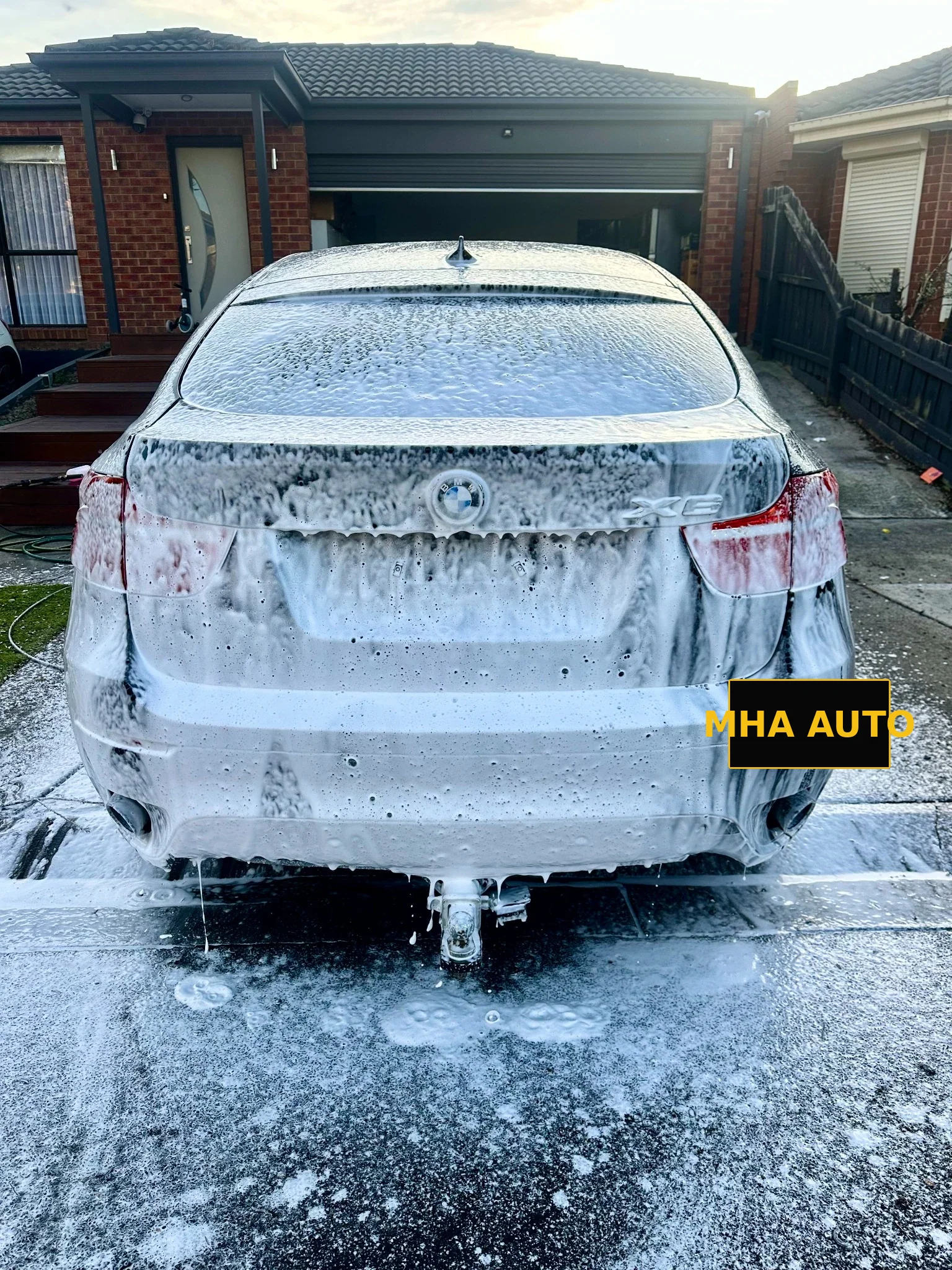 BMW X6 foam wash by MHA Auto Detailing
