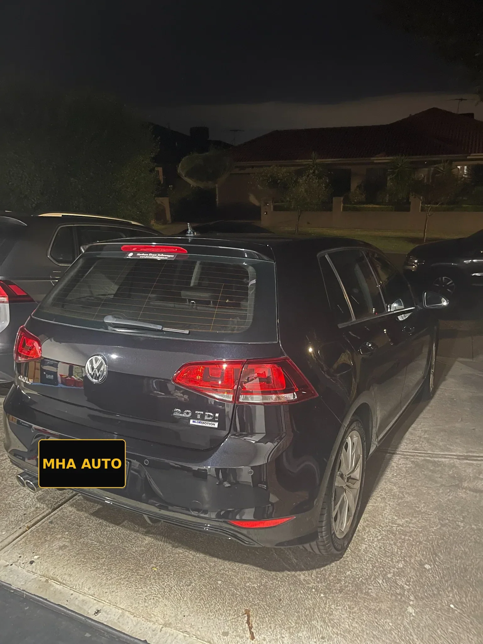 Night exterior finish by MHA Auto Detailing