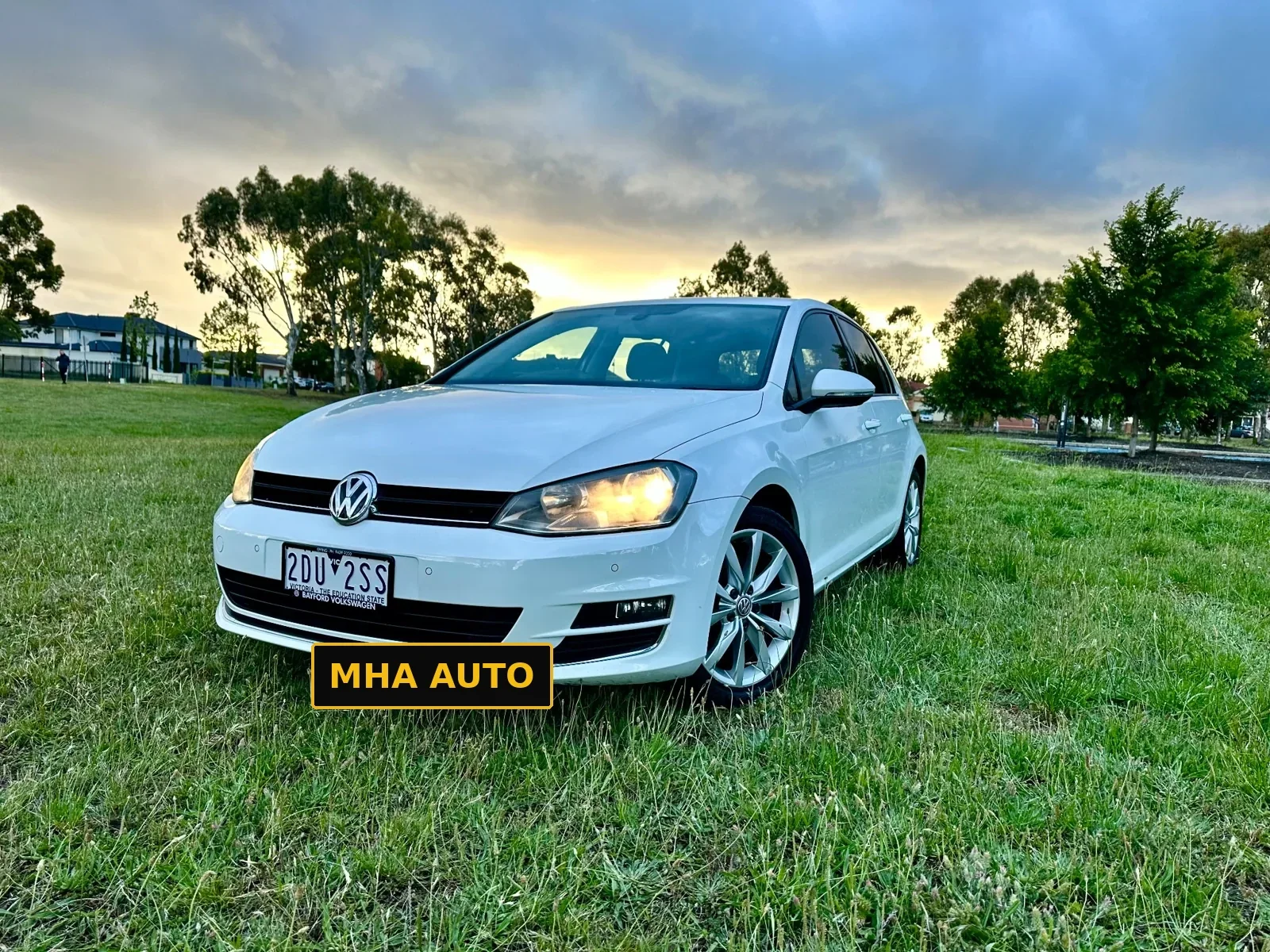 White hatchback detail by MHA Auto Detailing